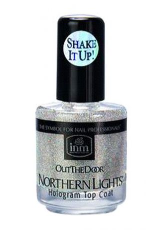 INM Northen Lights SILVER Голографическая сушка-закрепитель лака Серебро