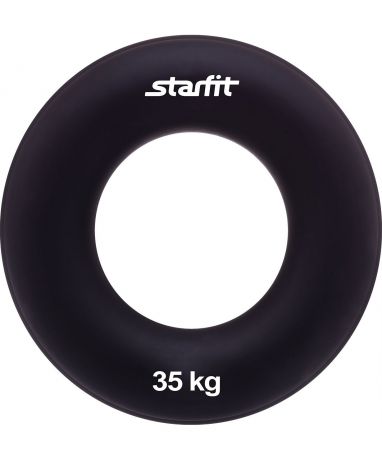 Эспандер кистевой STARFIT ES-404 Кольцо, 35 кг, диаметр 8,8 см, чёрный