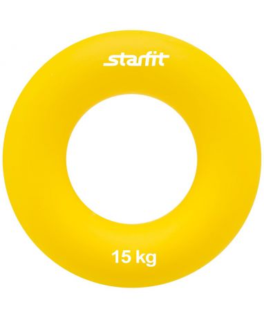 Эспандер кистевой STARFIT ES-404 Кольцо, 15 кг, диаметр 8,8 см, жёлтый