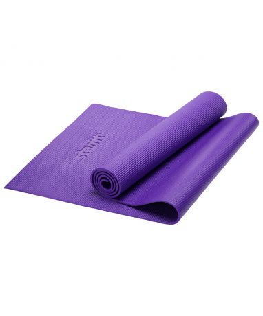 Коврик для йоги STARFIT FM-101 PVC 173x61x0,3 см, фиолетовый