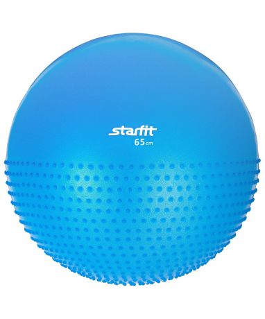Мяч гимнастический полумассажный STARFIT GB-201 65 см, синий (антивзрыв)