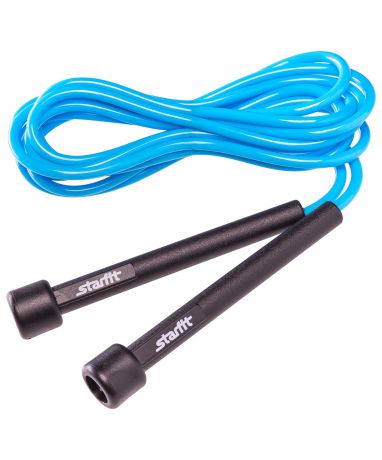 Скакалка STARFIT RP-101 ПВХ с плаcтиковой ручкой, синяя, 3м 1/100