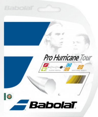Теннисная струна Babolat Pro Hurricane Tour 125/17, желтый, 12 м