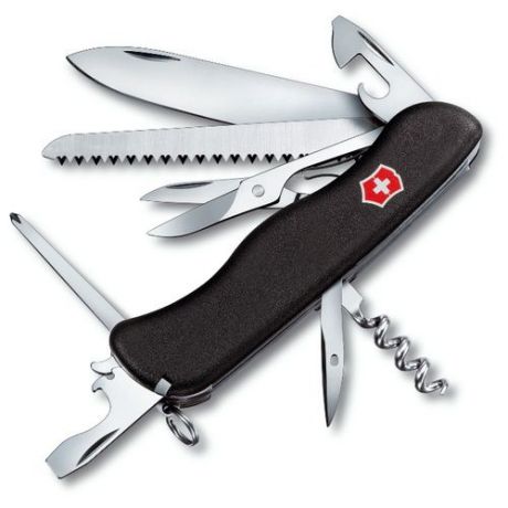 Нож перочинный Victorinox Outrider (0.9023.3) 111мм 14функций черный карт.коробка