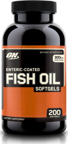 Рыбий жир Optimum Nutrition Fish Oil Softgels, 200 капсул