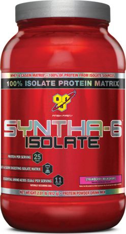 Протеин BSN Syntha-6 Isolate Strawberry Milkshake, 912 г