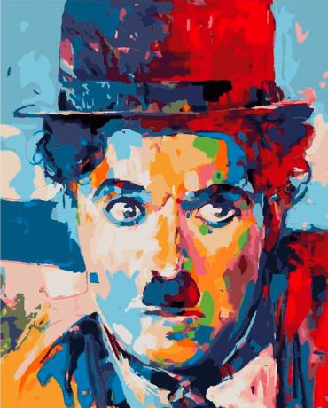 Картина по номерам Paintboy Original "Чарли Чаплин" 40х50см