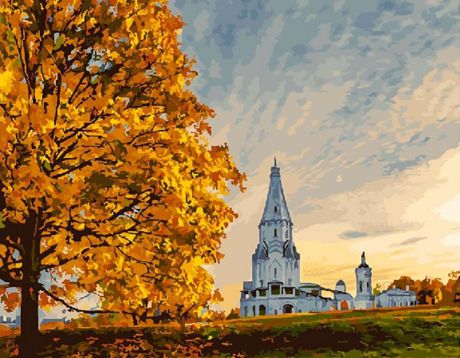 Картина по номерам Paintboy Original "Осень в Коломенском" 40х50см