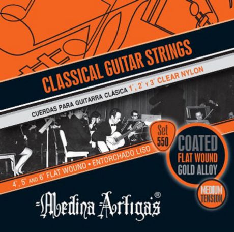 Комплект струн для классической гитары Medina Artigas Naranja 550