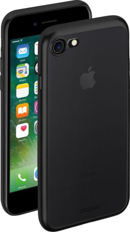 Чехол Gel Plus Case матовый для Apple iPhone 7/8, черный, Deppa