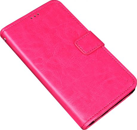 Чехол-книжка MyPads для Xiaomi Redmi Note 7/ Note 7 Pro с мульти-подставкой застёжкой и визитницей розовый