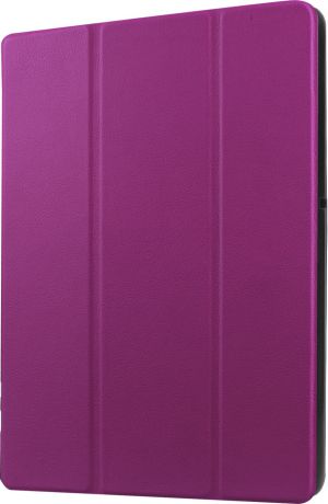Чехол-обложка MyPads для Xiaomi MiPad 2 7.9 " (IPS Intel X5-Z8500) тонкий умный кожаный на пластиковой основе с трансформацией в подставку фиолетовый