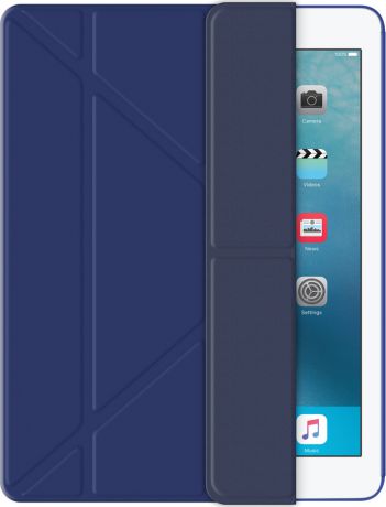 Чехол-подставка Wallet Onzo для Apple iPad2/ 3/4, синий, Deppa
