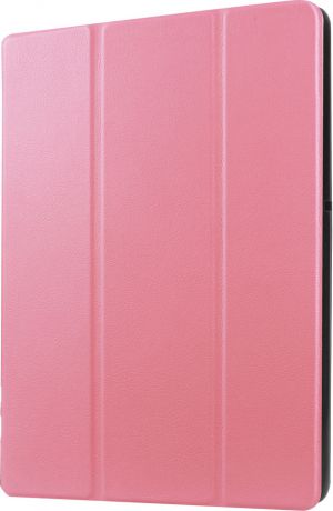 Чехол-обложка MyPads для Acer Iconia Talk S A1-724 7" тонкий умный кожаный на пластиковой основе с трансформацией в подставку розовый