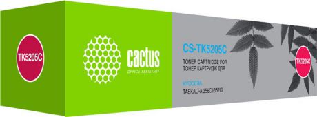 Тонер-картридж Cactus CS-TK5205C, голубой, для лазерного принтера