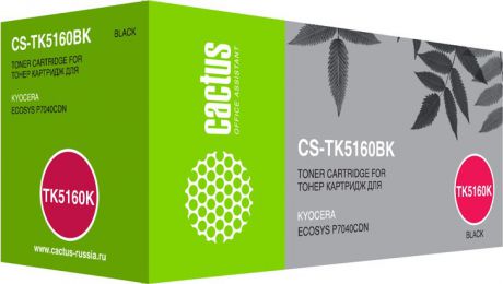 Тонер-картридж Cactus CS-TK5160BK, черный, для лазерного принтера