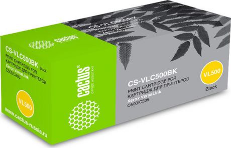 Тонер-картридж Cactus CS-VLC500BK, черный, для лазерного принтера