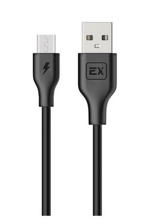 Дата-кабель Exployd USB - microUSB круглый чёрный 1М Classic EX-K-480