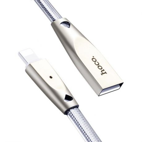 Кабель USB - Lightning 2м Hoco U9 Jelly Knitted - Silver