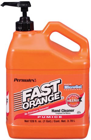 Средство для очистки рук Permatex Фаст Оранж, с пемзой, 3,78 л