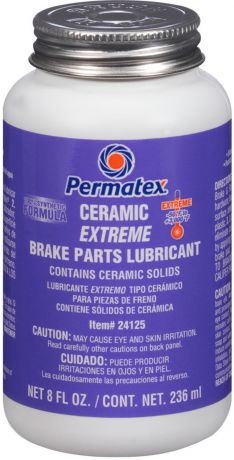 Смазка Permatex, керамическая, для экстремально эксплуатируемых тормозных узлов, 236 мл