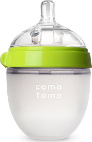 Comotomo Natural Feel Baby Bottle Бутылочка для кормления, зеленый 150 мл