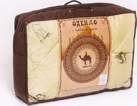 Одеяло ТК Традиция верблюжья шерсть 300 г 140х205 см, полиэстер, 1,5 сп.
