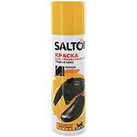 Краска для обновления цвета "Salton" для гладкой кожи, цвет: черный, 250 мл