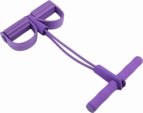 Эспандер педальный для пресса и спины TopYoga фиолетовый