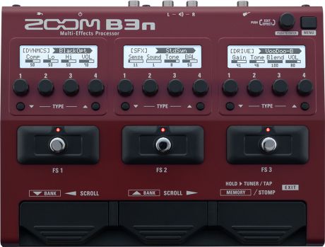 Мульти педаль эффектов для бас-гитары Zoom B3n