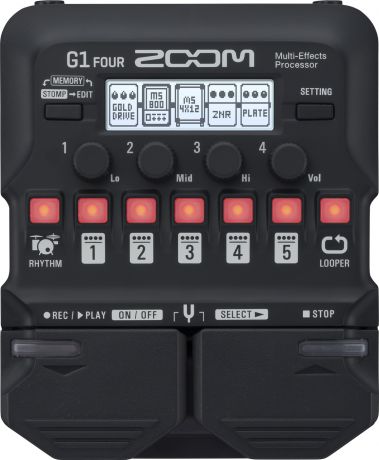 Мульти педаль эффектов для электрогитары Zoom G1 FOUR