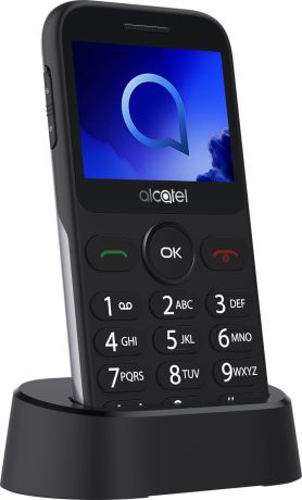 Мобильный телефон Alcatel 2019G Black/Metallic Silver