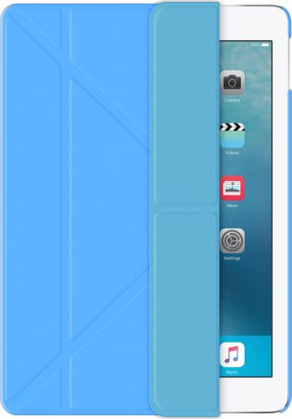 Чехол-подставка Wallet Onzo для Apple iPad Pro 9.7, голубой, Deppa