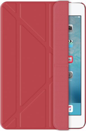 Чехол-подставка Wallet Onzo для Apple iPad mini 4, красный, Deppa