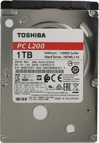 Жесткий диск Toshiba L200 Slim, 1 ТБ