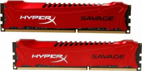 Оперативная память Kingston 8GB DDR3 1866 DIMM HX318C9SRK2/8 XMP HyperX Savage Red, Non-ECC, CL9, Kit (2x4GB)