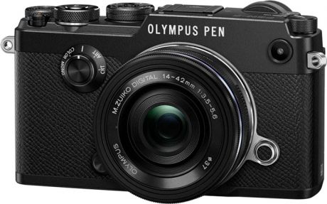 Беззеркальный фотоаппарат Olympus PEN-F Pancake Zoom Kit, черный