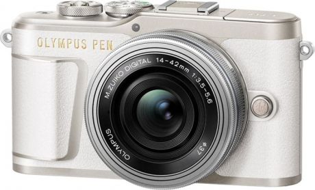 Беззеркальный фотоаппарат Olympus E-PL9 Pancake Zoom Kit, белый