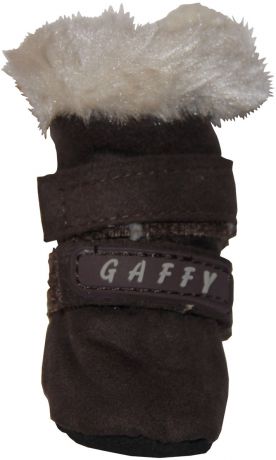 Ботинки для собак "Gaffy Pet", цвет: коричневый. Размер XS