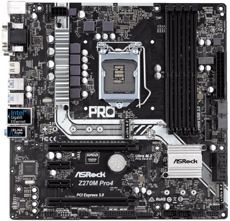 Материнская плата ASRock Z270M Pro4