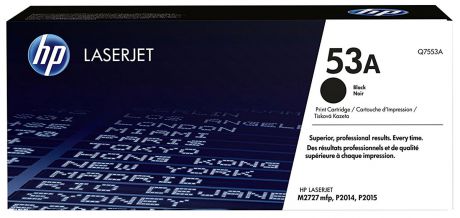 Картридж HP Q7553A 53A, черный, для лазерного принтера, оригинал