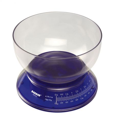 Весы кухонные "Bekker", цвет: синий, 3 кг. BK-2512