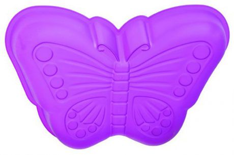 Форма для выпечки и заморозки Regent Inox "Бабочка", силиконовая, цвет: фиолетовый, 33 см х 24 см х 5 см