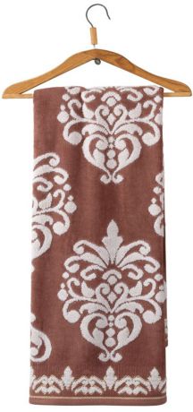 Полотенце махровое Guten Morgen "Рицо", цвет: коричневый, 34 x 76 см