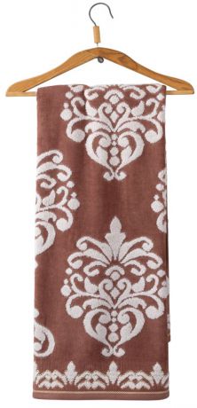 Полотенце махровое Guten Morgen "Рицо", цвет: коричневый, 50 x 90 см