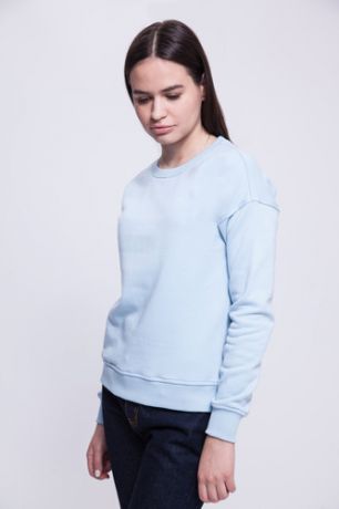 Толстовка URBAN CLASSICS Ladies Sweat Crew женская (Babyblue, XS)