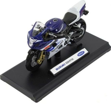 Welly Модель мотоцикла 1:18 MOTORCYCLE / SUZUKI GSX-R750 (синий)