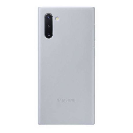 Чехол (клип-кейс) SAMSUNG Leather Cover, для Samsung Galaxy Note 10, серый [ef-vn970ljegru]