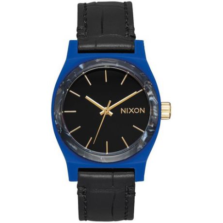 Часы NIXON MEDIUM TIME TELLER LEATHER (Navy/Mix)