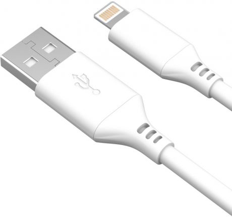 Дата-кабель Akai CBL404 USB-Lightning Apple MFI 1,2м White